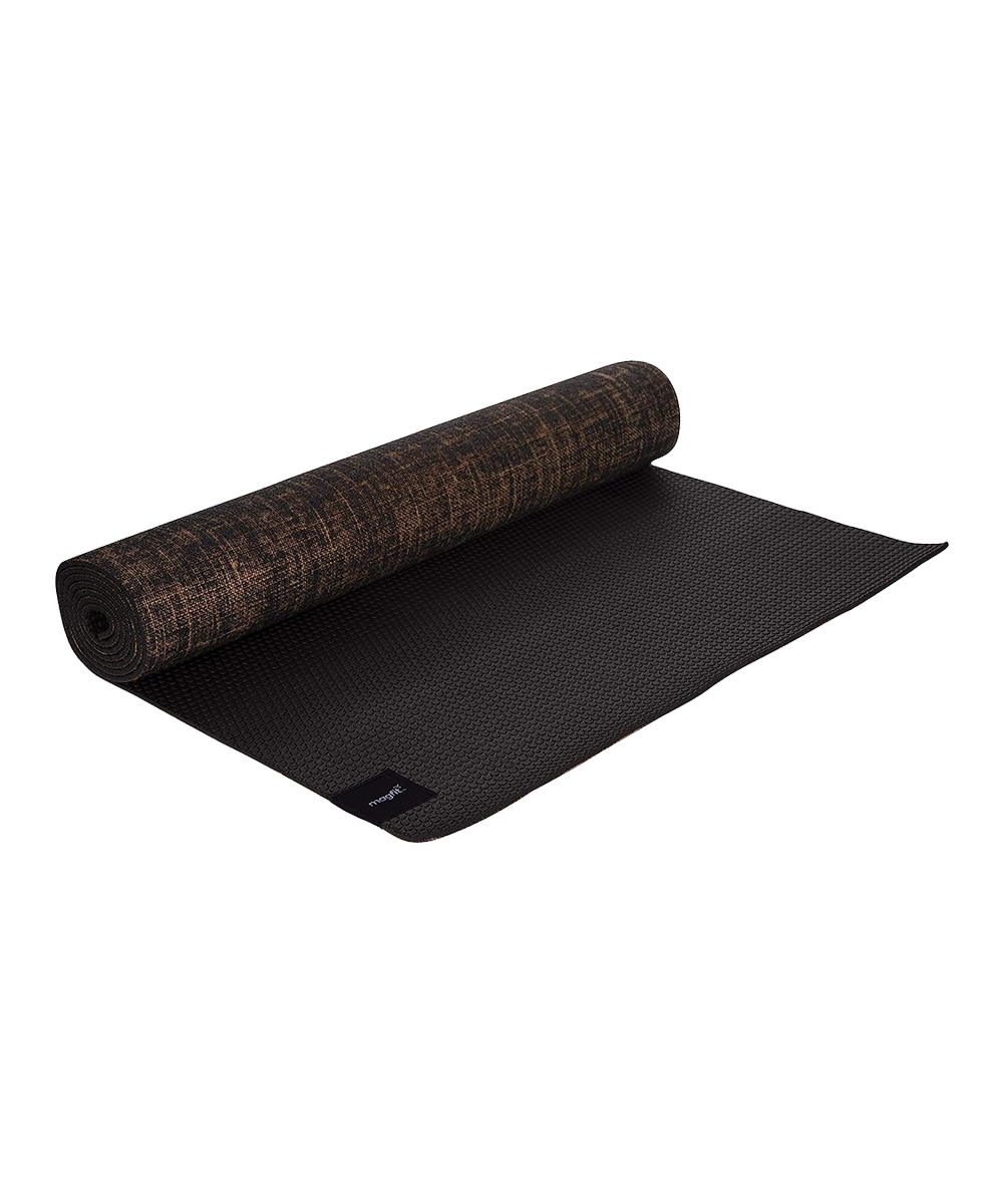 MAGFIT JUTE YOGA MAT (UX) BLACK Khel Dukaan